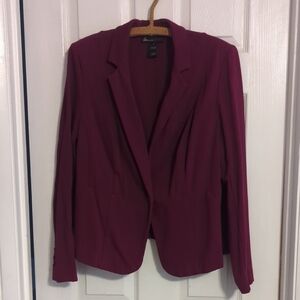 Women's Burgundy Blazer